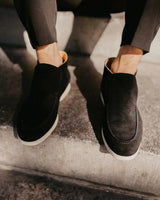 MONACO - BLACK HIGH LOAFERS