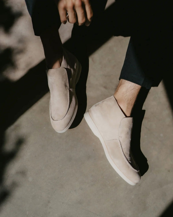 MONACO - BEIGE HIGH LOAFERS 