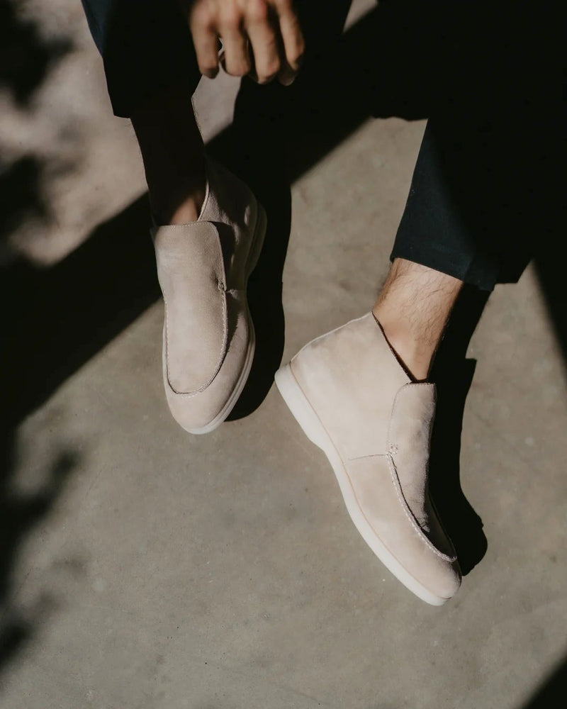 MONACO - BEIGE HIGH LOAFERS 