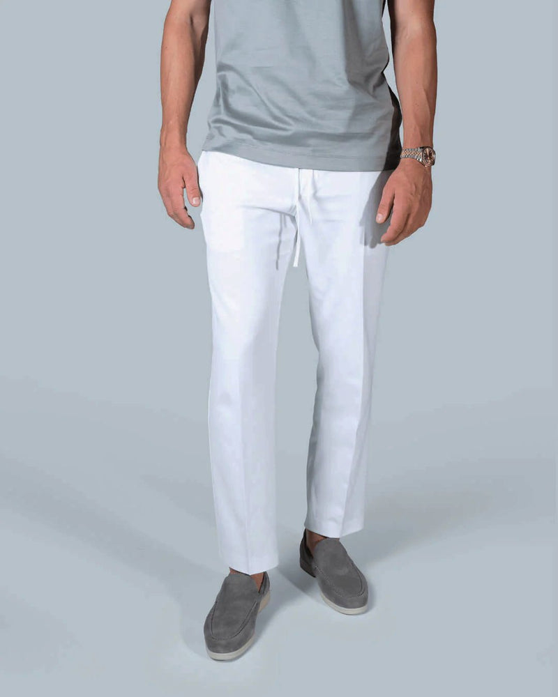 MARBELLA - WHITE SMART PANTS 