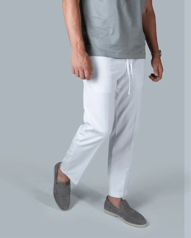 MARBELLA - WHITE SMART PANTS 