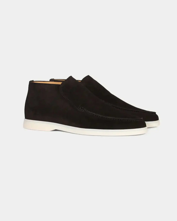 MONACO - BLACK HIGH LOAFERS
