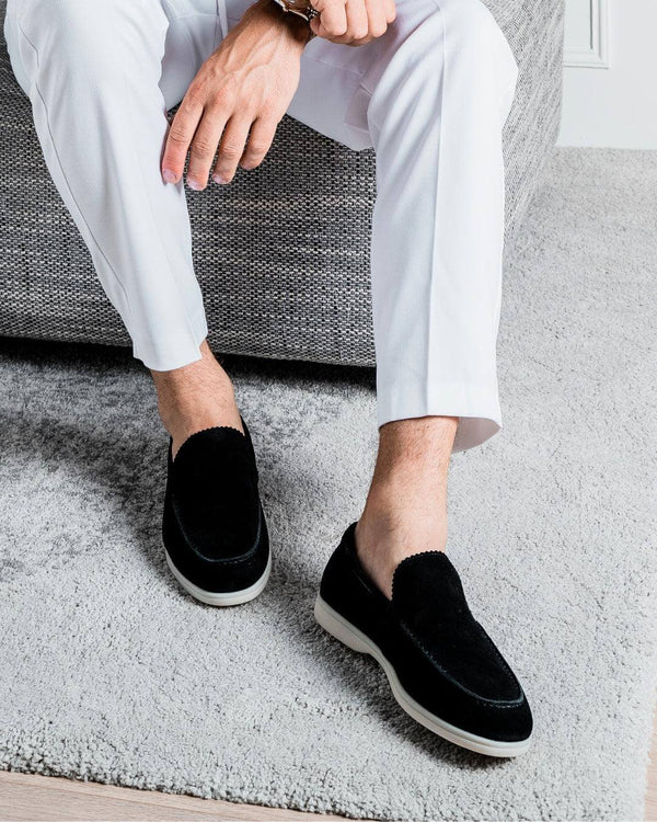 MONACO - BLACK YACHT LOAFERS