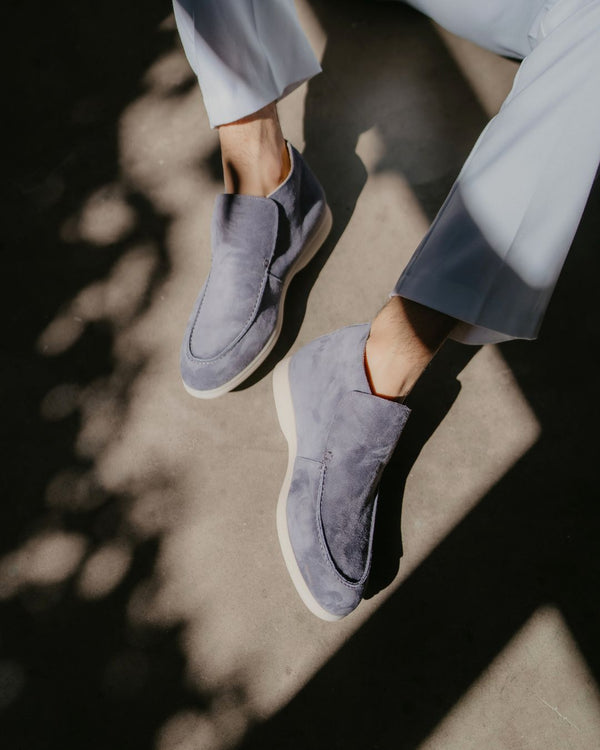 MONACO - GRAPHITE HIGH LOAFERS 