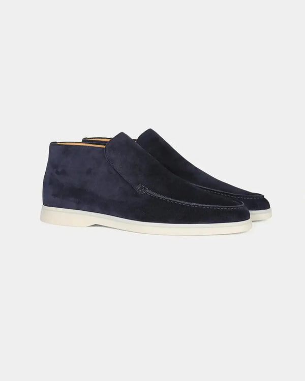 MONACO - NAVY HIGH LOAFERS 
